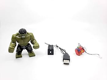Amazon.co.jp: BlingBlingBrick – ハルク教授ミニフィギュア LED